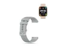 toergy 1-pack For LODIMEKE IDW26 Silicone Watch Band - Waterproof Soft Rubber Replacement Strap, Universal Smartwatch Band for Men Women, Sturdy Durable,Grey