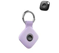 toergy 1 Pack Protective Case for Tile by Life360 Mate 2024 Anti-Loss Tracker with Silicone Keychain - Durable & Stylish Cover, Waterproof, Anti-Fall - Purple