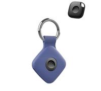 toergy 1 Pack Protective Case for Tile by Life360 Mate 2024 Anti-Loss Tracker with Silicone Keychain - Durable & Stylish Cover, Waterproof, Anti-Fall - Blue
