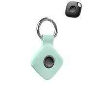 toergy 1 Pack Protective Case for Tile by Life360 Mate 2024 Anti-Loss Tracker with Silicone Keychain - Durable & Stylish Cover, Waterproof, Anti-Fall - Luminous Green