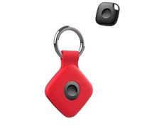 toergy 1 Pack Protective Case for Tile by Life360 Mate 2024 with Silicone Keyring - Durable & Stylish Case, Waterproof, Anti-Fall - Red