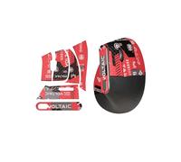 toergy 1 Set Mouse Anti-slip Grip Tape Fit for Logitech MX Vertical, Sweat Resistant,Self-Adhesive Design,Elastics Refined Side Stickers,Professional Mice Upgrade Kit,Red Printed Pattern