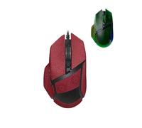 toergy 1 Set Mouse Anti-slip Grip Tape Fit for Razer Basilisk V3 Pro, Sweat Resistant,Self-Adhesive Design,Elastics Refined Side Stickers,Professional Mice Upgrade Kit,Red Snowflake Pattern