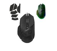 toergy 1 Set Mouse Anti-slip Grip Tape Fit for Razer Basilisk V3 Pro, Sweat Resistant,Self-Adhesive Design,Elastics Refined Side Stickers,Professional Mice Upgrade Kit,Black Snowflake Pattern