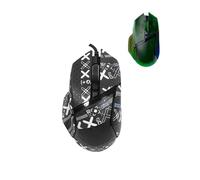toergy 1 Set Mouse Anti-slip Grip Tape Fit for Razer Basilisk V3 Pro, Sweat Resistant,Self-Adhesive Design,Elastics Refined Side Stickers,Professional Mice Upgrade Kit,Black Printed Pattern