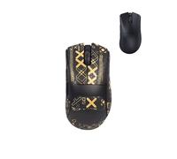 toergy 1 Set Mouse Anti-slip Grip Tape Fit for Razer DeathAdder V3 Pro, Sweat Resistant,Self-Adhesive Design,Elastics Refined Side Stickers,Professional Mice Upgrade Kit,Black Gold Printed Pattern