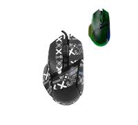 toergy 1 Set Mouse Anti-Slip Grip Tape for Razer Basilisk V3 Pro, Sweat-Resistant, Easy to Use, Self-Adhesive Design, Professional Mice Upgrade Kit, Black Printed Pattern