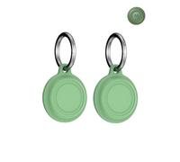toergy 2 Pack Protective Case for Motorola Moto Tag Anti-Loss Tracker with Silicone Keychain - Durable & Stylish Cover, Waterproof, Anti-Fall - Green