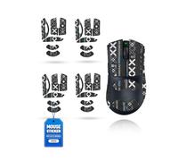 toergy 4 Set Mouse Anti-slip Grip Tape Fit for Razer DeathAdder V4 Pro, Sweat Resistant,Self-Adhesive Design,Elastics Refined Side Stickers,Professional Mice Upgrade Kit,Black Printed Pattern