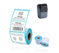 toergy 5 Rolls 50×30mm Thermal Barcode Labels for NIIMBOT B1 Label Maker, Self-Adhesive, Waterproof Oilproof, BPA-Free, Clear Printing, 5 Pack