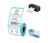 toergy 5 Rolls 50×50mm Thermal Barcode Labels for SVANTTO Y42BT Label Maker, Self-Adhesive, Waterproof Oilproof, BPA-Free, Clear Printing, 5 Pack