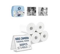 toergy 5 Rolls Self-Adhesive Instant Print Camera Paper for Kids | HD Thermal Refill Rolls, BPA-Free & Non-Toxic | Design for ASTGMI C10 Kids’Cameras | Perfect for DIY Crafts & Scrapbooking
