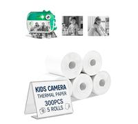 toergy 5 Rolls Self-Adhesive Instant Print Camera Paper for Kids | HD Thermal Refill Rolls, BPA-Free & Non-Toxic | Design for ARNSSIEN Kids’Cameras | Perfect for DIY Crafts & Scrapbooking
