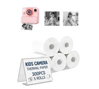 toergy 5 Rolls Self-Adhesive Instant Print Camera Paper for Kids | HD Thermal Refill Rolls, BPA-Free & Non-Toxic | Design for Yidoroye A30 Kids’Cameras | Perfect for DIY Crafts & Scrapbooking