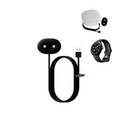 toergy Cable for Google Pixel Watch 4 - Portable Magnetic Charger, Sturdy USB Charging Cable, with Portable Silicone Travel Storage Bag, (Black)