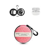 toergy Case Compatible for EarFun Clip, Odorless Travel Earbud Carrying Cover Pouch Bag with Mesh Pocket, Pink
