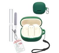 toergy Case for Baseus Bowie MS1, Premium Anti-Slip Silicone Protective Cover with Keychain, Shockproof Earbud Shell Accessories for Travel and Sports, Green