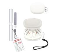 toergy Case for JBL Endurance Peak 4 Wireless Earbuds, Soft Silicone Protective Cover - Shockproof Scratch-Resistant with Precise Cutouts, White