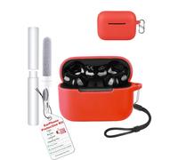 toergy Case for Razer Hammerhead V3 X HyperSpeed Wireless Earbuds, Soft Silicone Protective Cover - Shockproof Scratch-Resistant with Precise Cutouts, Red