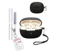 toergy Case for SHOKZ OpenDots 2 Wireless Earbuds, Soft Silicone Protective Cover - Shockproof Scratch-Resistant with Precise Cutouts, Black