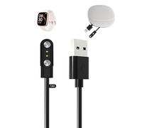 toergy Charger Cable for antfit GTX20 Smart Watch, USB Charger Cable,Magnetic Attachment,Fast Charging,Lightweight,Durable,Portable Travel Silicone Storage Bag