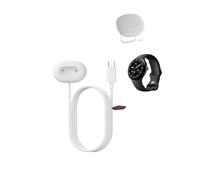 toergy Charger Cable for Google Pixel Watch 4 Smart Watch, Type-C Charger Cable,Magnetic Attachment,Fast Charging,Lightweight,Durable,Portable Travel Silicone Storage Bag,White