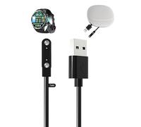 toergy Charger Cable for HIRREO FV13-C Smart Watch, USB Charger Cable,Magnetic Attachment,Fast Charging,Lightweight,Durable,Portable Travel Silicone Storage Bag