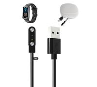 toergy Charger Cable for HUAKUA S2 Smart Watch, USB Charger Cable,Magnetic Attachment,Fast Charging,Lightweight,Durable,Portable Travel Silicone Storage Bag