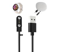 toergy Charger Cable for ZOSKVEE DR06 Smart Watch, USB Charger Cable,Magnetic Attachment,Fast Charging,Lightweight,Durable,Portable Travel Silicone Storage Bag