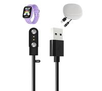 toergy Charging Cable for TICTIKY BW02 Smart Watch, USB Charging Cable, Magnetic Attachment, Fast Charging, Lightweight, Durable, Portable Travel Silicone Storage Bag