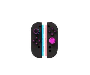 toergy For Switch 2 NS2 JoyCon Silicone Button Caps Set - Colorful Anti-Dust Joystick Covers, Non-Slip Grip, Easy Install (ABXY/D-Pad/Thumb Stick),Purple