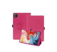 toergy protective case for DOOGEE V Pad tablet with hand strap & stand& anti-drop feature - sleek and simple design,rosered