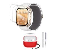 toergy Screen Film for Watch D3, Case for FreeBuds SE 4, for Huawei,Red | 3 Pack TPU screen protector compatible with Huawei Watch D3 and soft silicone case compatible with FreeBuds SE 4 bundle