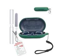 toergy Shockproof Waterproof Silicone Case for Soundcore V20i, Soft Slim Cover with Lanyard, Keychain & Cleaner Kit, Green