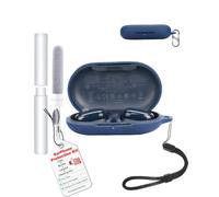 toergy Shockproof Waterproof Silicone Case for Soundcore V20i, Soft Slim Cover with Lanyard, Keychain & Cleaner Kit, Blue