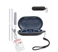 toergy Shockproof Waterproof Silicone Case for Soundcore V20i, Soft Slim Cover with Lanyard, Keychain & Cleaner Kit, Black