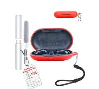 toergy Shockproof Waterproof Silicone Case for Soundcore V20i, Soft Slim Cover with Lanyard, Keychain & Cleaner Kit, Red