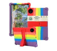 toergy Silicone Case for Laptok KB1001 10.1 Inch Tablet - Premium Case with Precise Openings, Anti-Shock, Anti-Scratch, Multi-Angle Adjustment & Comfortable Hand Feel, Rainbow