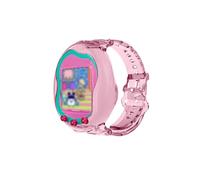 toergy Silicone Case for Tamagotchi Bandai Uni - Soft Protective Cover with Hand Strap, Comfortable, Portable Anti-Scratch Skin for Pet Game Machine (Transparent Pink)