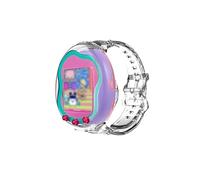 toergy Silicone Case for Tamagotchi Bandai Uni - Soft Protective Cover with Hand Strap, Comfortable, Portable Anti-Scratch Skin for Pet Game Machine (Transparent)