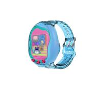 toergy Silicone Case for Tamagotchi Bandai Uni - Soft Protective Cover with Hand Strap, Comfortable, Portable Anti-Scratch Skin for Pet Game Machine (Transparent Blue)