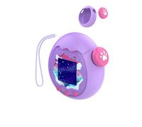 toergy Silicone Case for Tamagotchi Paradise - Soft Protective Cover with lanyard, Comfortable, Portable Anti-Scratch Skin for Pet Game Machine (Purple)