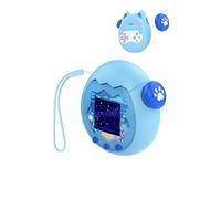 toergy Silicone Case for Tamagotchi Paradise - Soft Protective Cover with lanyard, Comfortable, Portable Anti-Scratch Skin for Pet Game Machine,Blue