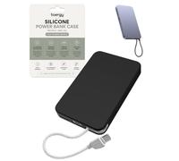 toergy Silicone Case for UGREEN MagFlow 10000mAh PB579 Power Bank,Black | Soft silicone case cover for UGREEN MagFlow 10000mAh PB579 magnetic power bank, slim skin, compatible with UGREEN
