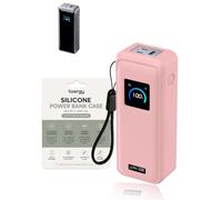 toergy Silicone Protective Case for Anker Prime Power Bank 26,250mAh 300W(A110A), Shockproof & Scratchproof Cover with Non-Slip Design, Lightweight & Portable,Pink