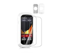 toergy Silicone Protective Case for Garmin Edge 1050 Stopwatch - Precise Holes,Shock-Proof, Comfortable Touch + 2pcs screen protector,White
