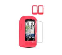 toergy Silicone Protective Case for Wahoo ELEMNT ROAM V3 Stopwatch - Precise Holes,Shock-Proof, Comfortable Touch + 1pcs screen protector,Red