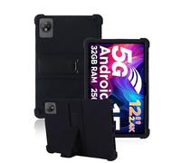 toergy Silicone Tablet Case for Doogee V Pad 12 Inch with Full Coverage, Shockproof, Anti-scratch, Adjustable Stand, and Soft Silicone Cover,Black