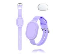 toergy Silicone Wristband for Xiaomi Smart Tag, 1 Pack Adjustable Tracker Holder Strap for Kids and Elderly, Anti-Lost GPS Holder for Wrist, Purple
