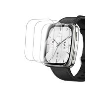 toergy Tempered Glass Screen Protector for AMAZFIT Active 2 Square Smartwatch with High Aluminum Fox Edge - Protect Your Device with Durable Film, 3 Pack